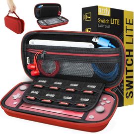 Shiba-Etui Pour Nintendo Switch Lite, Deluxe Housse Rigide De Rangement Zippée En Matériau Durable Anti-Choc Pour La Console Ninte[2
