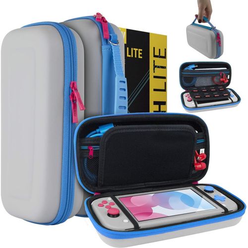 Shiba-Etui Pour Nintendo Switch Lite, Deluxe Housse Rigide De Rangement Zippée En Matériau Durable Anti-Choc Pour La Console Ninte[2