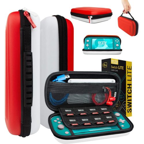 Shiba-Etui Pour Nintendo Switch Lite, Deluxe Housse Rigide De Rangement Zippée En Matériau Durable Anti-Choc Pour La Console Ninte[2