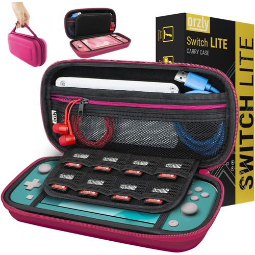 Shiba-Etui Pour Nintendo Switch Lite, Deluxe Housse Rigide De Rangement Zippée En Matériau Durable Anti-Choc Pour La Console Ninte[2