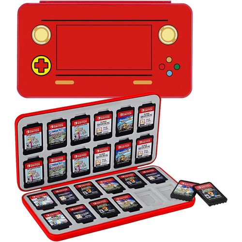 Shiba-Étui Pour Jeux Switch, Boîte De Rangement Pour Cartouches De Jeux Nintendo Switch,Boîtier Housse De Protection Portable Avec[2