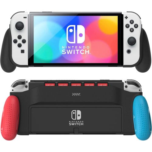 Shiba-Coque Compatible Avec Le Modèle Nintendo Switch Oled, Design Unique Amélioré Avec 5 Emplacements De Jeu Confortable Et Ergon[2