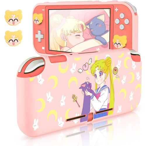Shiba-Coque Compatible Avec Nintendo Switch Lite, Étui Pour Nintendo Switch Lite Avec Accessoires Switch Lite Avec 2 Capuchons De [5