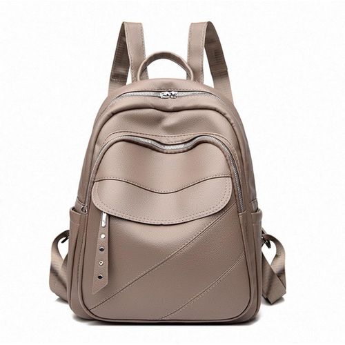 SHIBA-Sac à Dos Femme Sac à Dos de Ville Élégant Léger Sac D'école Sac à Dos de Voyage Imperméable Cuir PU Sacs à Main Sac D'épaul[9