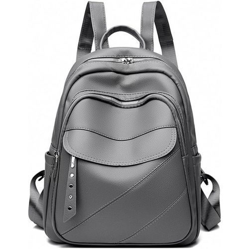 SHIBA-Sac à Dos Femme Sac à Dos de Ville Élégant Léger Sac D'école Sac à Dos de Voyage Imperméable Cuir PU Sacs à Main Sac D'épaul[9
