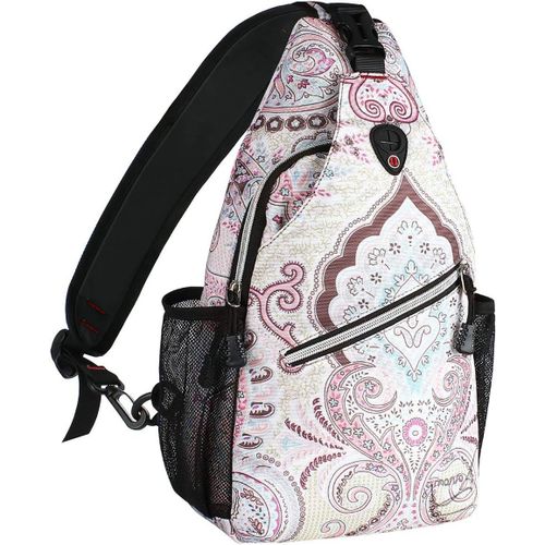 SHIBA-Sling Sac à Dos Poche de Sein Sac d'épaule Polyester Crossbody Sac d'épaule Sac de Sport Décontracté Voyage Daypack pour Fem[5