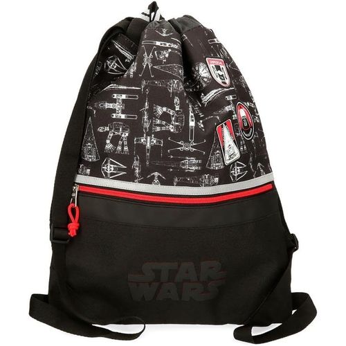 SHIBA-Space Mission Sac à Dos avec Fermeture Éclair Noir 35 x 46 cm Polyester[662]