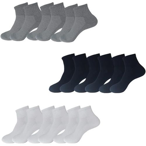 Shiba-Chaussettes De Tennis, Pour Homme Et Femme, Pure Et Classique, Lot De 6 Paires, Respirantes Et Renforcées, Chausettes Sport [1113]