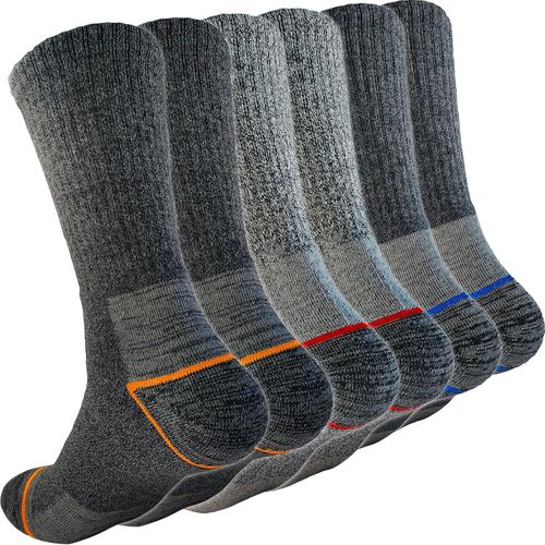 Shiba-6 Paires Chaussette De Travail - Chaussettes Chaudes - Chaussettes Hiver Homme - Chaussettes Thermiques Homme Renforcées[2171]