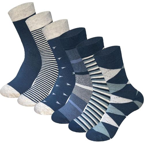 Shiba-Mositure Control Lot De 6 Paires De Chaussettes Pour Homme En Pur Coton Doux[2156]