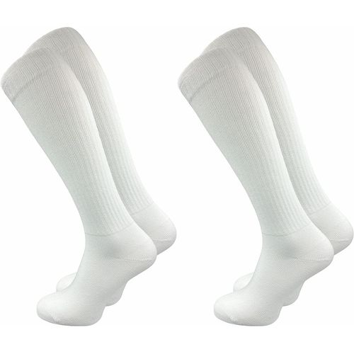 Shiba-Chaussettes Hautes Homme Rétro (2 Paires) | Coton Doux ¿ Look Vintage Avec Bandes ¿ Sans Couture ¿ Confort Durable | Idéales[4232]