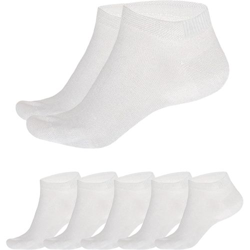 Shiba-Lot De 5 Ou 10 Comfort Bamboo Socquettes Femme - Chaussettes Homme À Ceinture Piqué Souple - Anti-Odeur Sneaker- - Convient [1832]