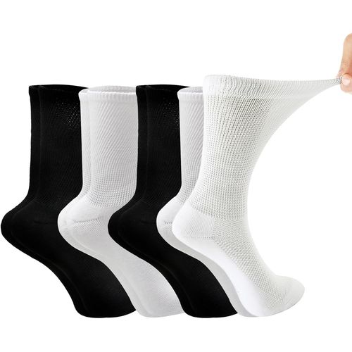 Shiba-4 Paires De Chaussettes Diabétiques Hommes Eu 42-46, Chaussettes Diabétiques Avec Poignets Extra Amples Sans Extensibles San[2175]
