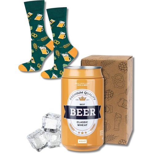 Shiba-Canette Bière Chaussettes Homme Biere Cadeau Drole Chaussette Cadeaux 40-45 1-4 Paires[2562]