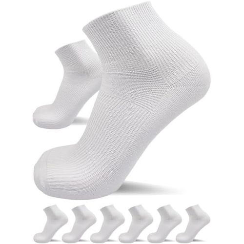 Shiba-Chaussettes Diabétiques Pour Homme Et Femme | 6 À 12 Paires | Sans Élastique, Sans Couture, Chaussettes Courtes Sans Caoutch[4246]