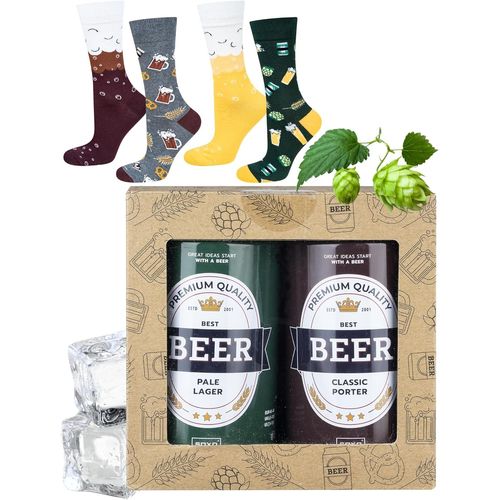 Shiba-Canette Bière Chaussettes Homme Biere Cadeau Drole Chaussette Cadeaux 40-45 1-4 Paires[2569]