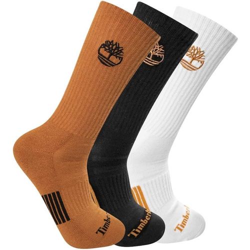 Shiba-Yellow Boot Double Logo Half Cushioned Crew Socks Chaussettes D'équipe Homme[2929]