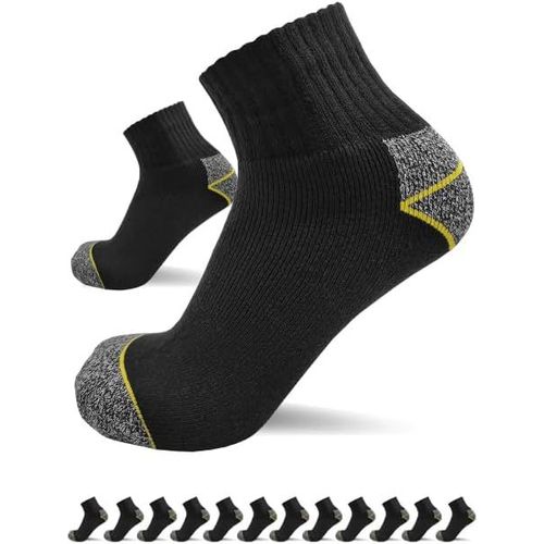 Shiba-Lot De 6 À 12 Paires De Chaussettes De Travail Courtes Pour Homme - 75 % Coton - Pour Chaussures De Travail - Modèle : Work [3621]