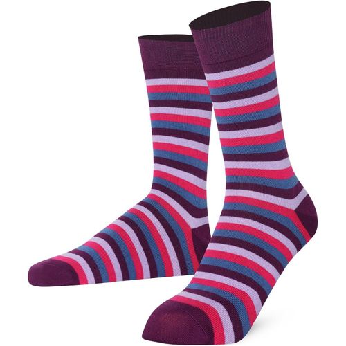 Shiba-Chaussettes Mysocks - Chaussettes Colorées À Rayures - En Coton Peigné - Pour Homme[1191]