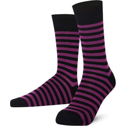 Shiba-Chaussettes Mysocks - Chaussettes Colorées À Rayures - En Coton Peigné - Pour Homme[1193]