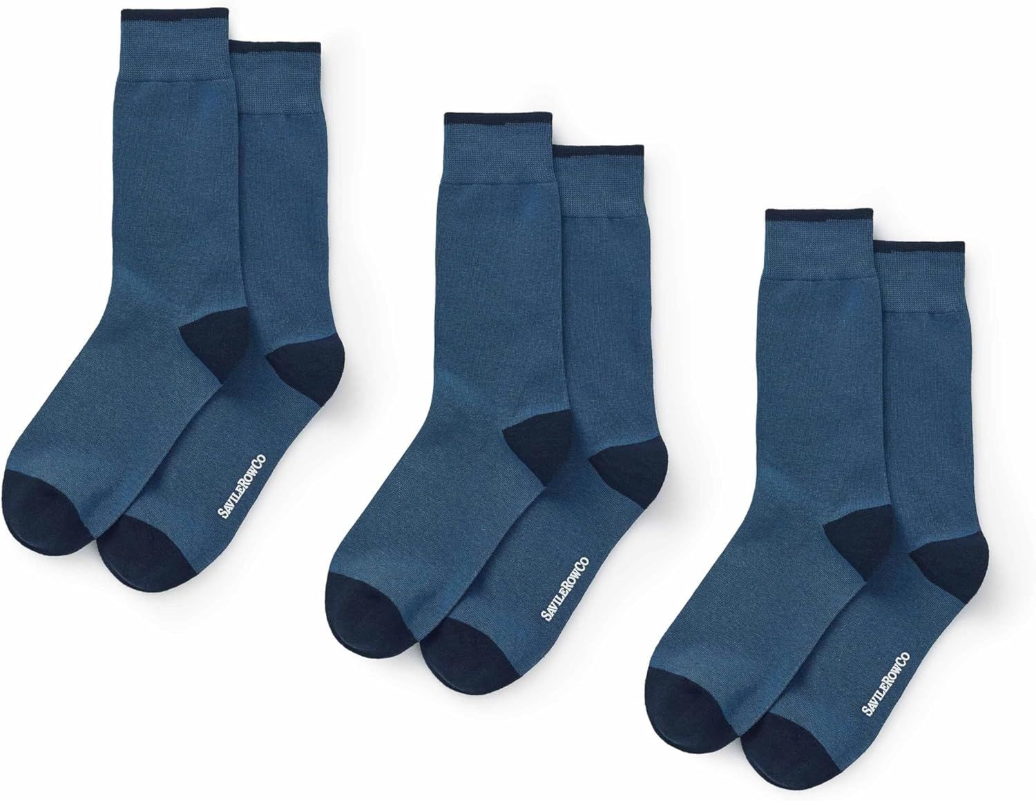 Shiba-Lot De 3 Paires De Chaussettes Habillées De Luxe En Coton Peigné Pour Homme[3980]