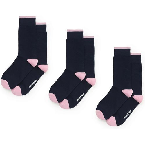 Shiba-Lot De 3 Paires De Chaussettes Habillées De Luxe En Coton Peigné Pour Homme[3981]