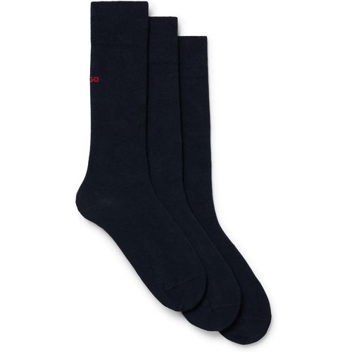 Shiba-Hommes 3p Rs Uni Colors Cc Lot De Trois Paires De Chaussettes Mi-Mollet En Coton Mélangé[4316]