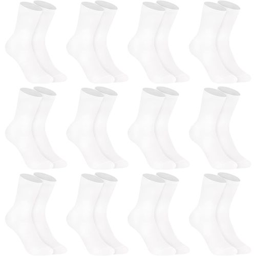 Shiba-12/24 Paires Chaussettes Homme Femme 43-46 39-42 Chaussettes Homme Sportive Loisirs Affaires Coton Respirantes Noir Blanc 92[27]