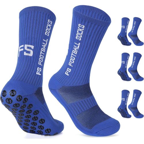 Shiba-Chaussette Antidérapante Foot Homme Femme Lot De 3 Grip Socks Football 35-39 39-46 Football Socks Pour Basket Trekking Cycli[2251]