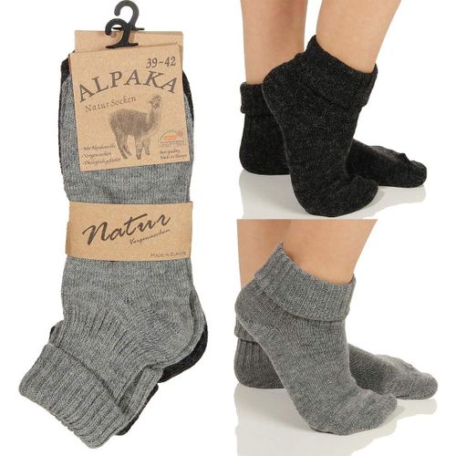 Shiba-Alpaga Hommes Femmes Chaussettes, Extra Chaud Professionnels, Chaussettes De Laine Chaussettes D'hiver Nature 17[3664]