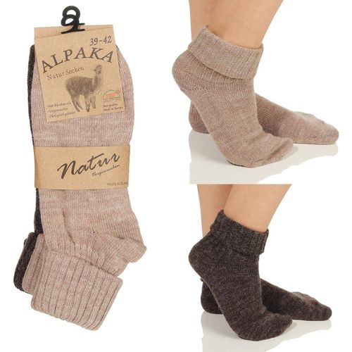Shiba-Alpaga Hommes Femmes Chaussettes, Extra Chaud Professionnels, Chaussettes De Laine Chaussettes D'hiver Nature 17[3666]