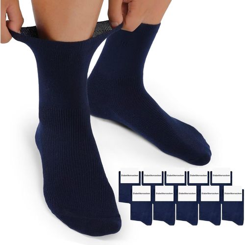 Shiba-10 Paires Chaussettes Diabétiques Homme Femme Sans Elastique Sans Couture Amples Socquettes Classiques Diabetique Chaussette[929]