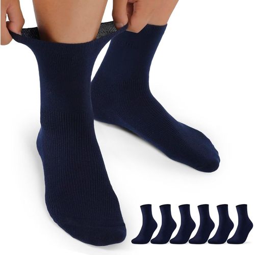 Shiba-10 Paires Chaussettes Diabétiques Homme Femme Sans Elastique Sans Couture Amples Socquettes Classiques Diabetique Chaussette[927]