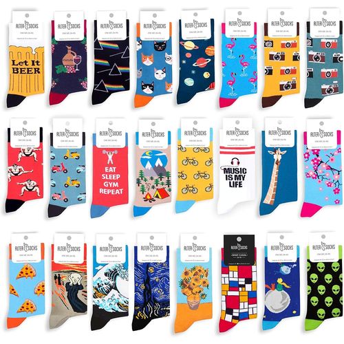 Shiba-Chaussettes Célèbres Motifs Peintures & Personnes - Unisexe Homme Femme / Taille 36-45 / Bas Chaussettes Chaussette Chausset[3346]