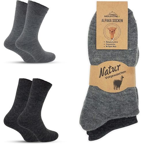Shiba-® Lot De 2 Paires De Chaussettes En Laine D'alpaga Pour Homme Et Femme - Chaussettes D'hiver Chaudes - Chaussettes Thermique[2993]
