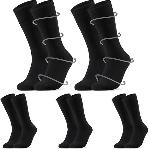 Shiba-Chaussettes Diabétiques Homme Femme, Chaussettes Sans Elastique Non Comprimantes 5 Paires[4362]