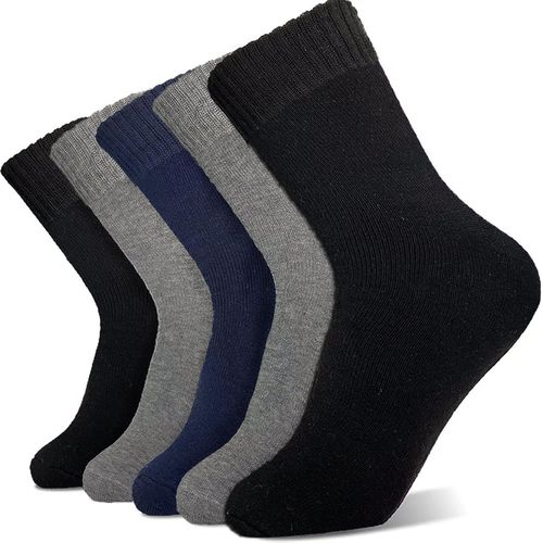 Shiba-Chaussettes Chaudes Homme En Laine, 5 Paires De Chaussettes Thermiques Pour Homme D'hiver - Éponge Et Épaisses, Cadeau Pour [1979]