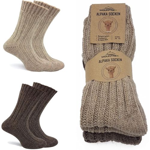 Shiba-® Lot De 2 Paires De Chaussettes En Laine D'alpaga Pour Homme Et Femme - Chaussettes D'hiver Chaudes - Chaussettes Thermique[3002]