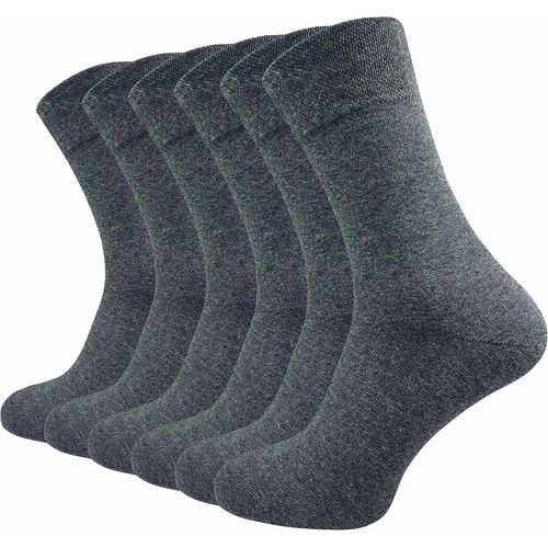 Shiba-Chaussettes Confort Homme & Femme (6 Paires) | Coton Peigné Doux ¿ Sans Couture ¿ Bord Confort | Résistantes & Respirantes ¿[3362]