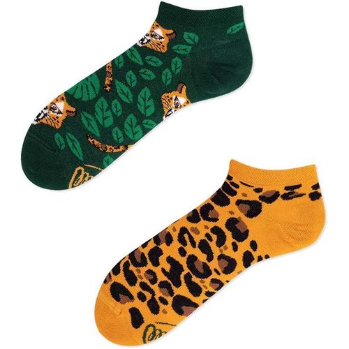 Shiba-Socquettes Fantaisie El Leopardo Low Homme, Femme Avec Un Tigre, Coton, Patchs, Jungle, Animaux Sauvages[4044]