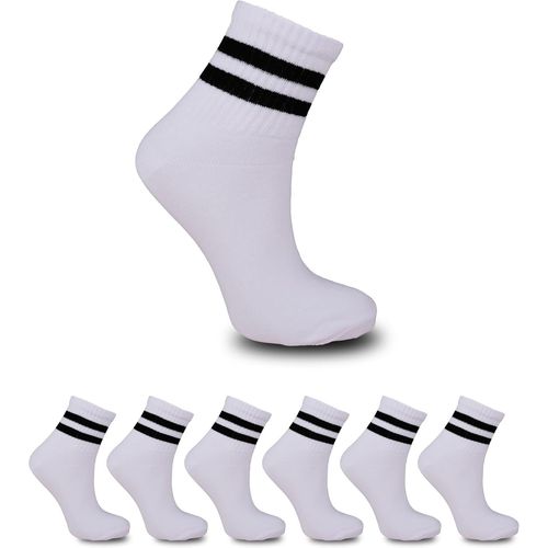 Shiba-Lot De 6 Paires De Chaussettes De Tennis Pour Homme Et Femme - En Coton Respirant - Rembourrées - Parfaites Pour Les Vêtemen[4037]