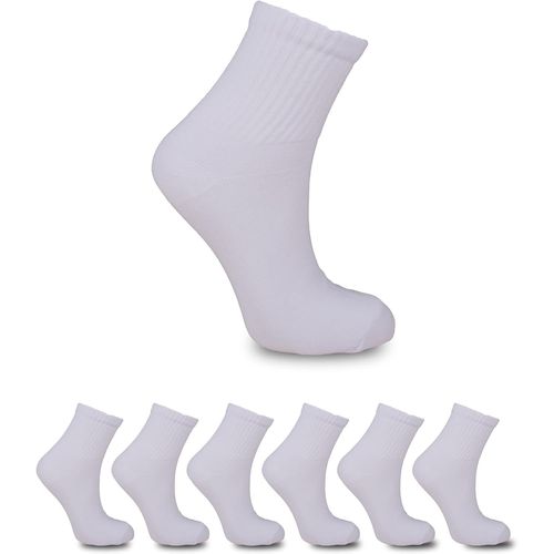 Shiba-Lot De 6 Paires De Chaussettes De Tennis Pour Homme Et Femme - En Coton Respirant - Rembourrées - Parfaites Pour Les Vêtemen[4038]