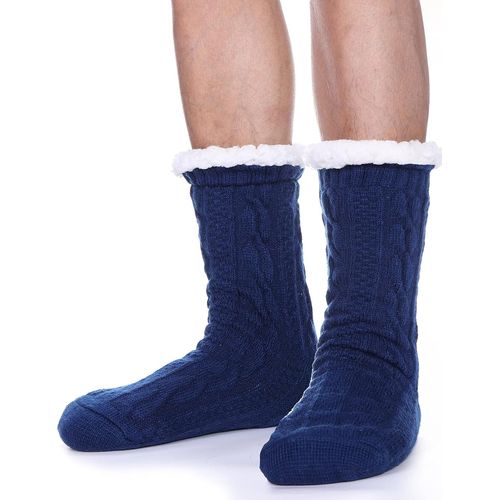 Shiba-Chaussettes Hommes 43-46, Chaussettes Hiver Pilou Pilou, Chaussette Cadeau Thermique Chaude Polaire Épaisse Antidérapante[619]