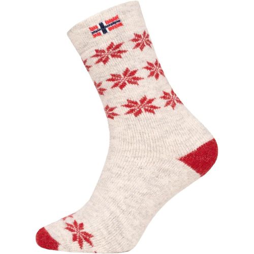 Shiba-Une Paire De Chaussettes Norvégiennes Pour Homme Et Femme Design Flocon De Neige Chaussettes Nordiques En 80 % Laine Chausse[4413]