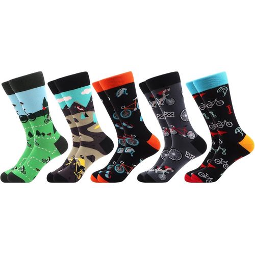 Shiba-5 Paires Homme Colorées Chaussettes En Coton Motif Drôle Multicolores[131]