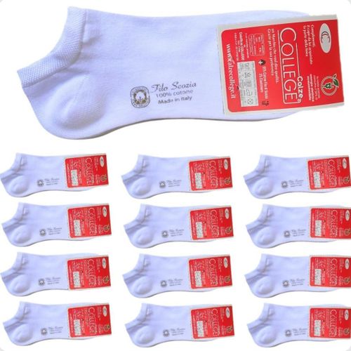 Shiba-Lot De 12 Paires De Chaussettes Fantômes En Pur Coton Fil D'écosse Élastique Pour Hommes, Beige[1714]