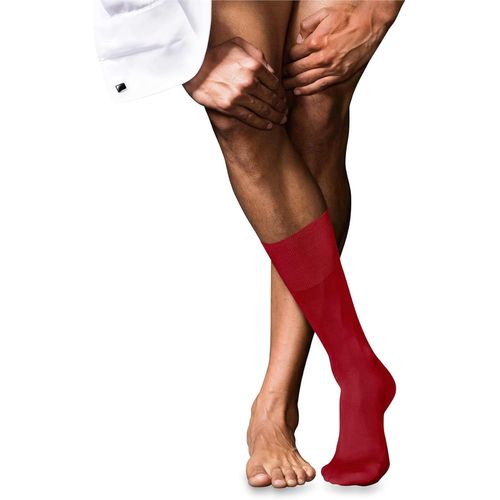Shiba-Homme No. 9 Chaussettes Respirantes Coton Brillance Légère Renforcées Couture Plate Aux Orteils Unies Haute Qualité Élégante[3096]