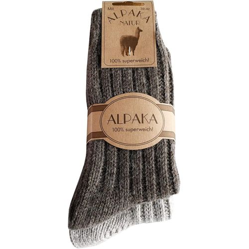 Shiba-Lot De 2 Paires De Chaussettes En Laine D'alpaga Particulièrement Chaudes Et Douillettes Pour Homme Et Femme[3435]