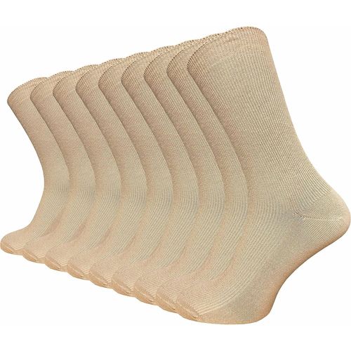 Shiba-Chaussettes Diabétiques Sans Élastique (9 Paires) | Homme & Femme | Sans Couture ¿ Ceinture Extra Large | Santé Veineuse ¿ I[3761]