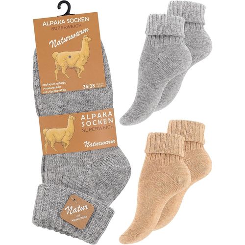 Shiba-Lot De 2 Paires De Chaussettes En Alpaga, Chaussettes En Laine, Chaussettes D'hiver Pour Homme Et Femme ¿ Chaussettes Chaude[3132]